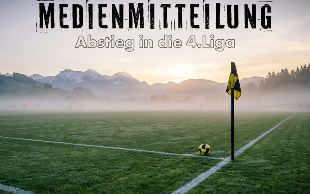 Medienmitteilung – Abstieg in die 4. Liga